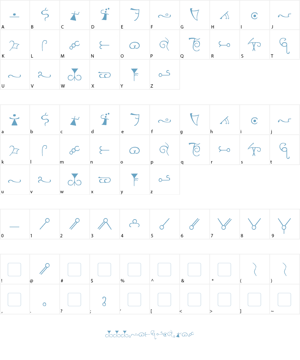 Espruar Font Character